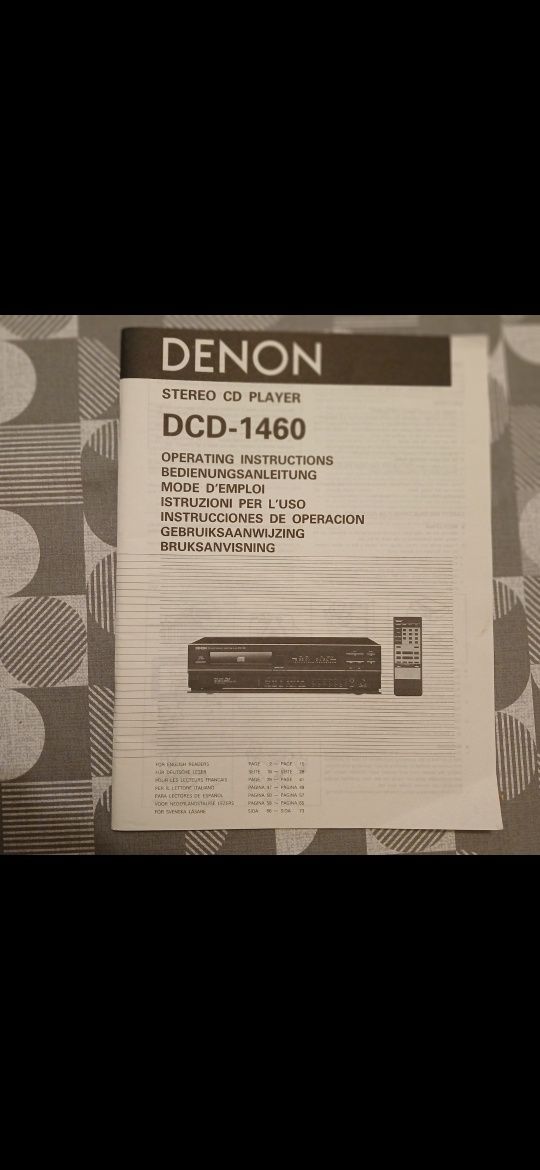 Denon DCD 1460 -качественный CD проигрыватель.