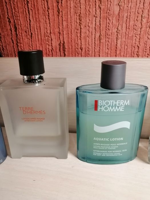 Лосьон после бритья,, Hermes,, Biotherm,, La Colline,,
