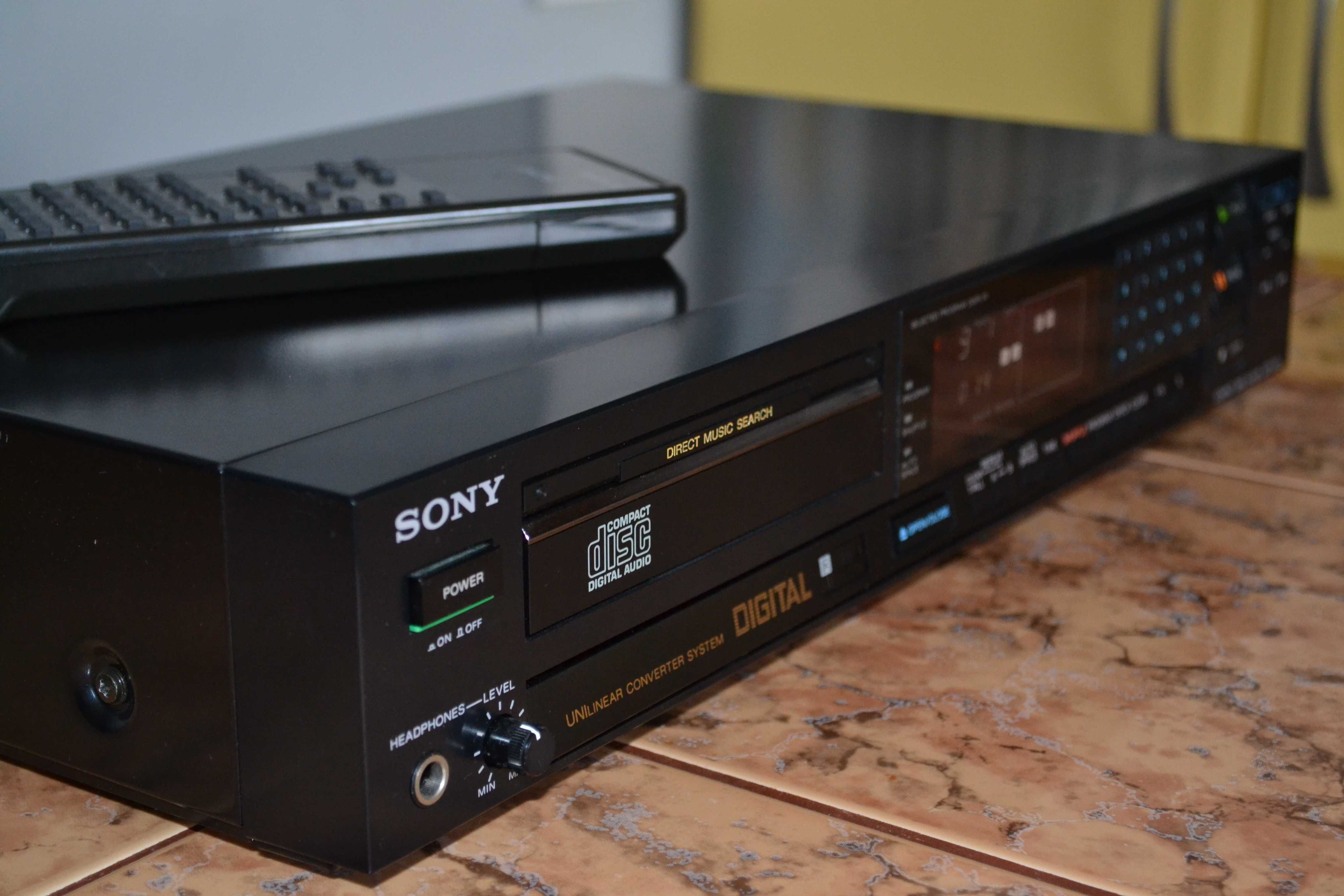 Odtwarzacz Cd SONY cdp 203 ES oryginalny pilot jak nowy