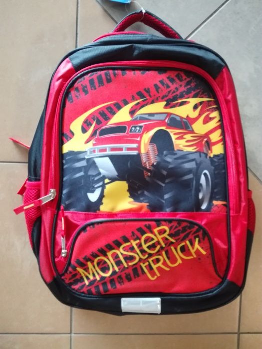 Monster truck plecak dla chłopca szkoła samochody