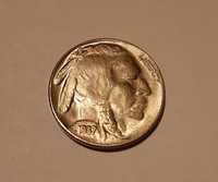 Moneta Pięć cętów  1937 - Indianin.