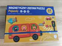 Magnetyczny zestaw puzzli pojazdy
