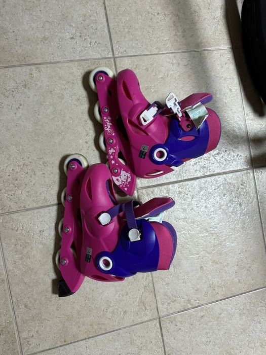 Patins em linha menina Oxelo Play 3 - tamanho 34-36