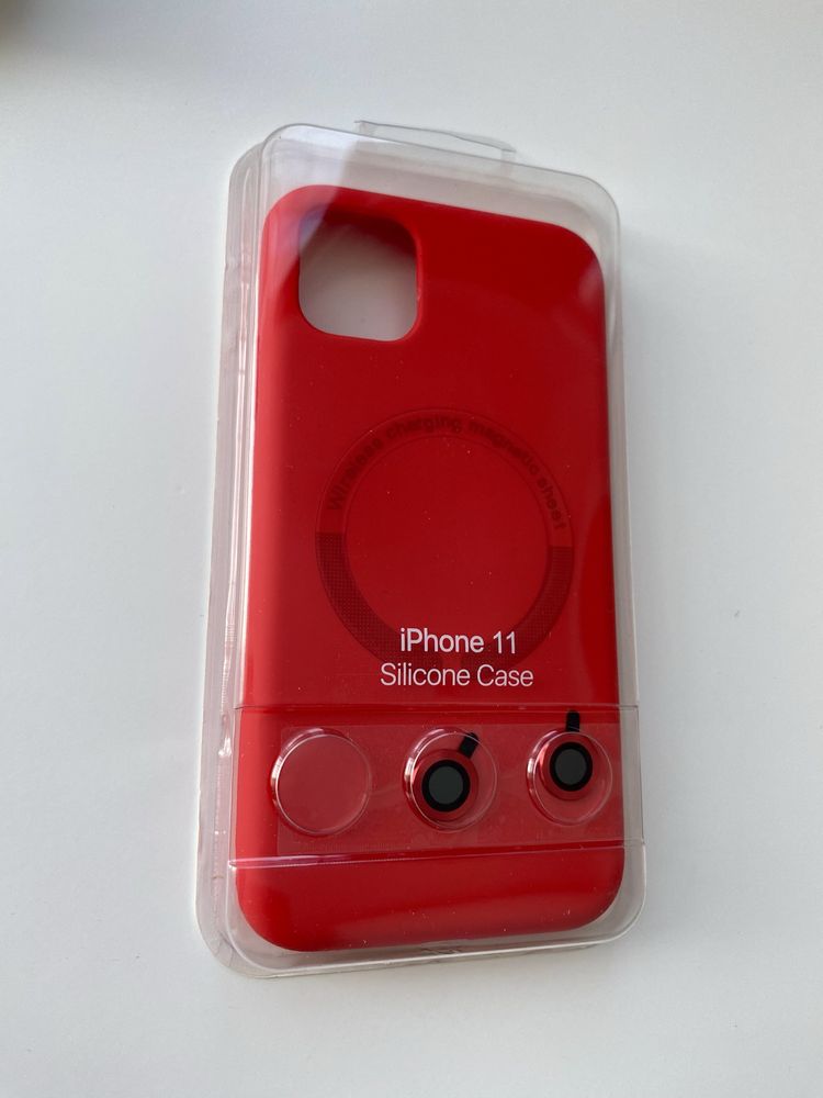  Чехол Айфон 11/13 Силикон case + MagSafe iPhone 11/13 + Защита Камер