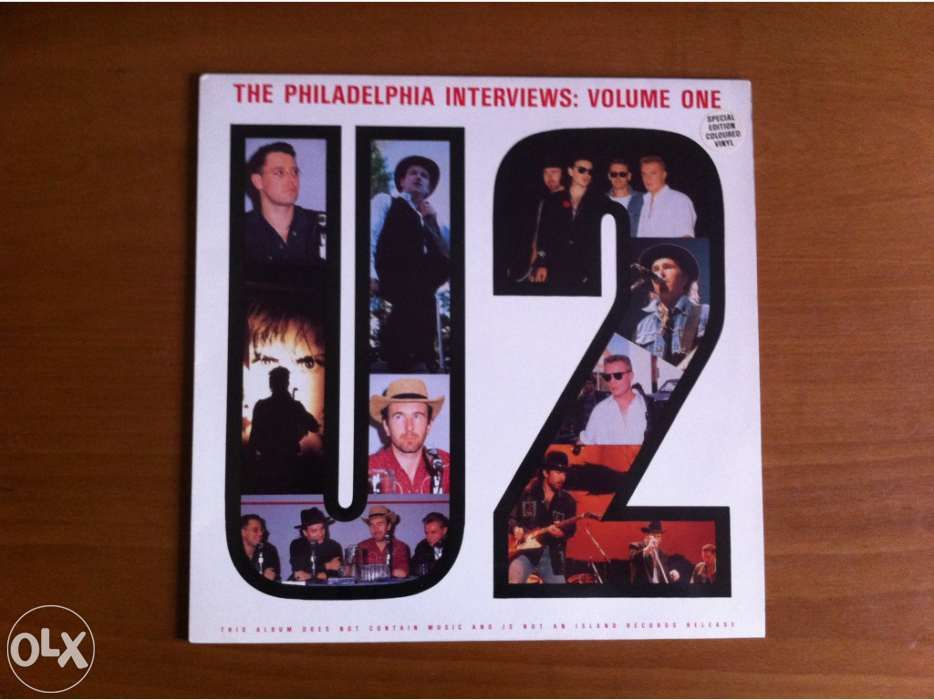 Disco vinil u2 - Entrevistas da tour america vol 1 e vol 2 1987