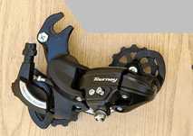 переключатель задний shimano rd-ty500, 6/7 скоростей на ось крюк