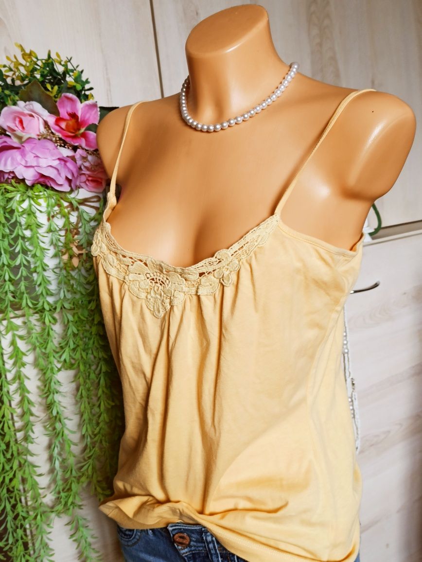 Sg Top damski 36 , 38 , S , M , żółty top 36 , 38 , S , M