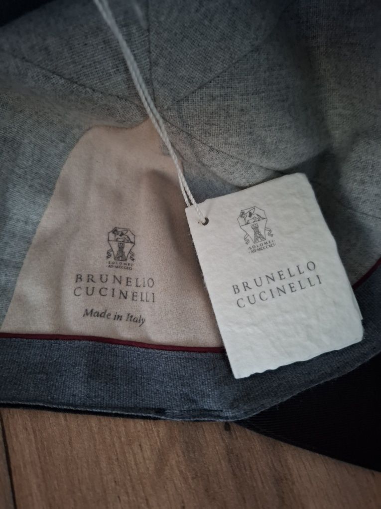 Кепки Brunello Cucinelli бавовна синя, сіра, чорна