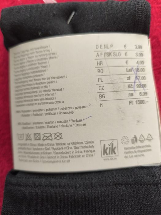 Legginsy ocieplane