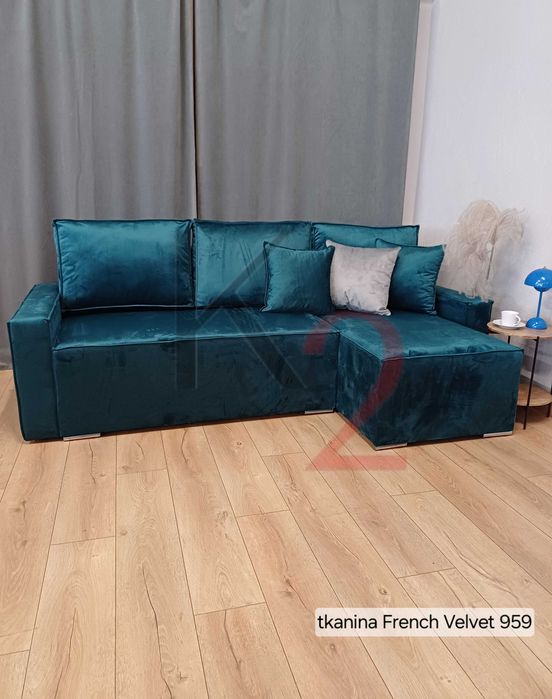 Narożnik FABIO Bonell sztruks USB rogówka sofa szybka dostawa +gratis