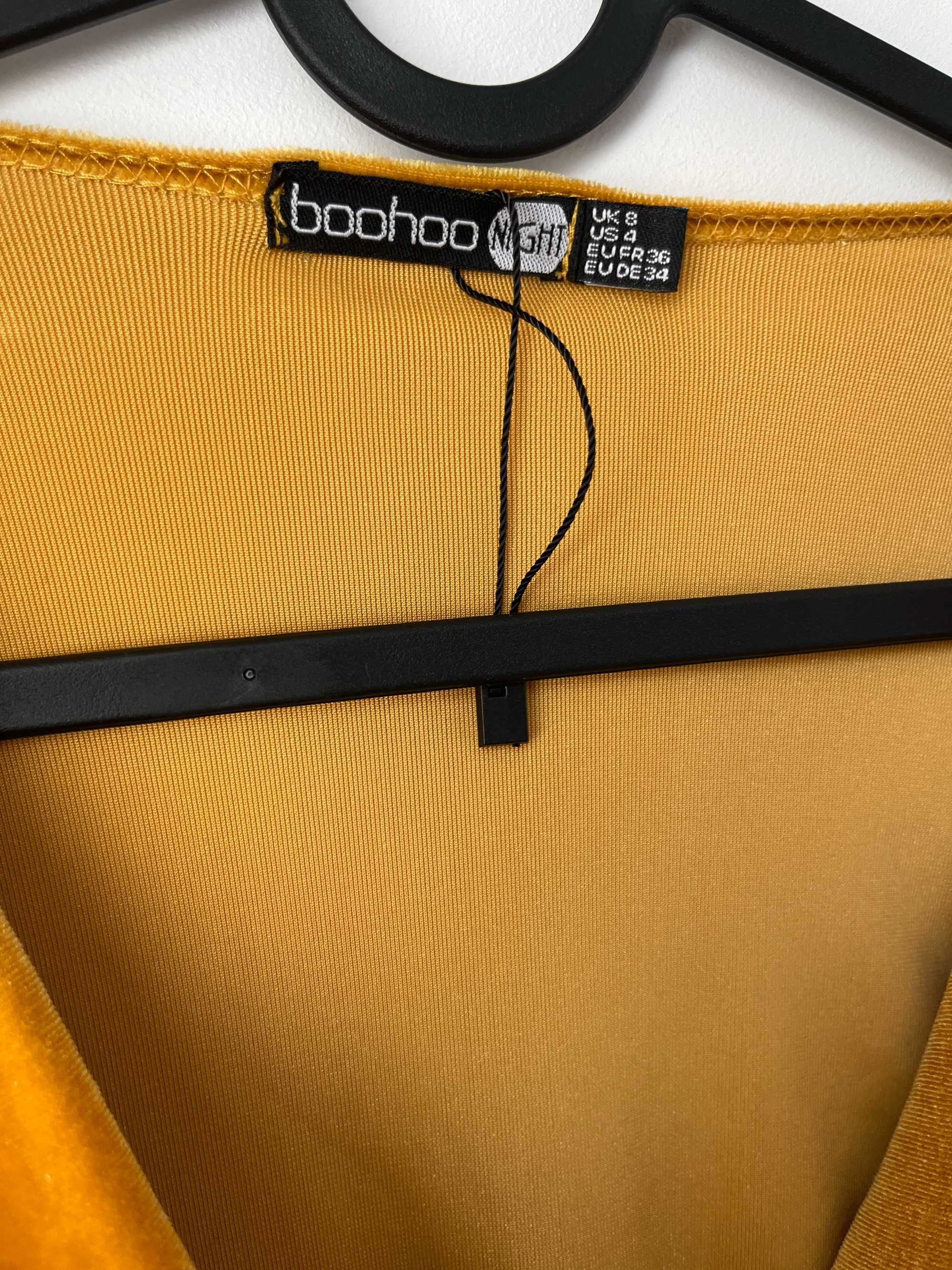 Sukienka wieczorowa Maxi Welurowa V-neck Roz. 36 (S) wesele studniówka