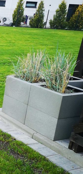 Betonowa donica kwadratowa 50cm x 50cm