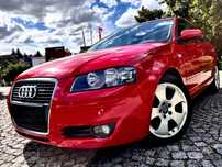 Audi A3 Sportback 1.6MPI-SLine-5D-Alu17-Clima-GFo-RELING-Fis-PDC-isofix-SerwisASO-PIĘKNA