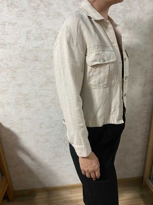 лляний піджак-сорочка