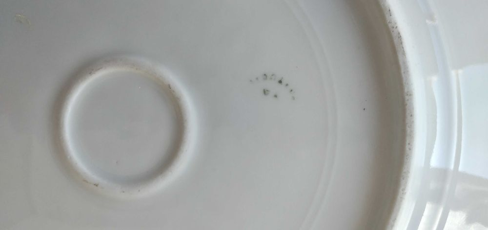 Prato Vista Alegre antigo 1881 a 1921 Séc XIX/XX Bordo Recortado