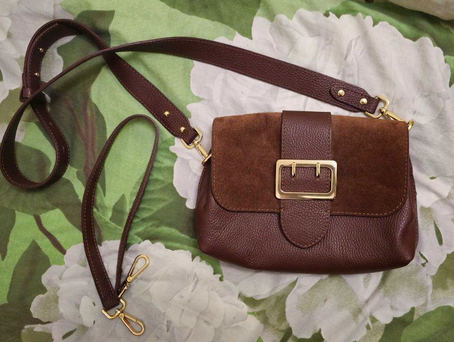 Шкіряна невеличка італійська сумка, 1000 грн