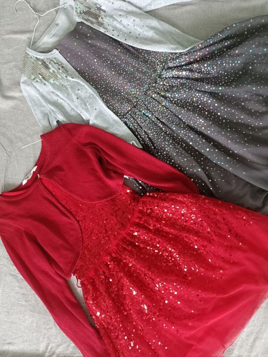 Святкове плаття сукня Платье  паєтки h&m 9-11 р