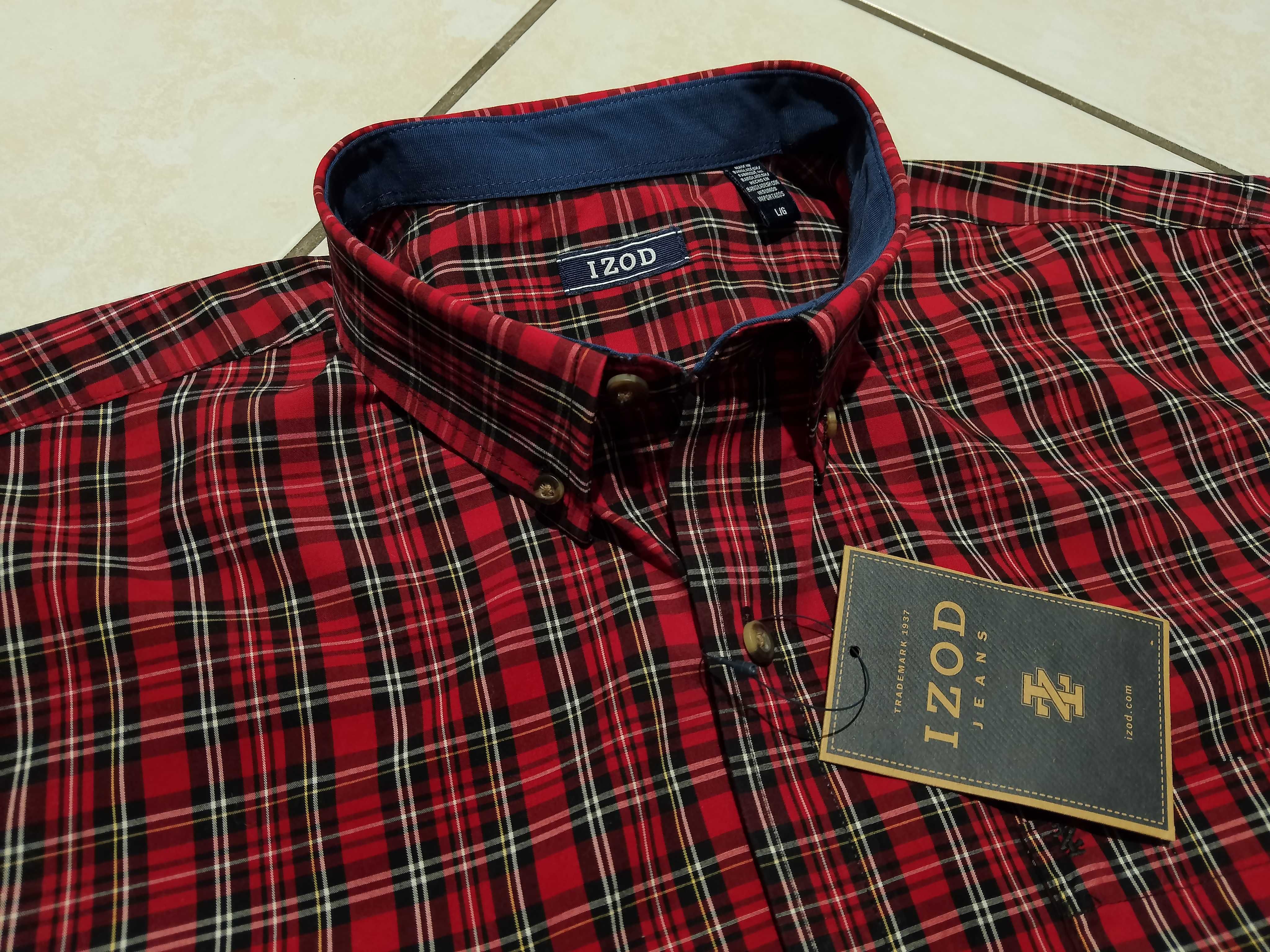 IZOD USA - NOWA! z LOGO i Metkami Koszula Męska rozmiar XL