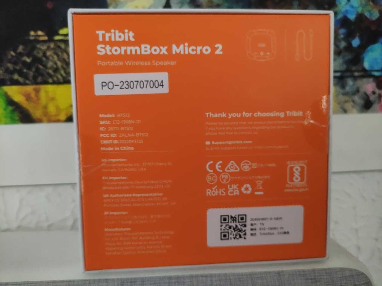 Tribit StormBox Micro 2 портативная bluetooth колонка вело самокат