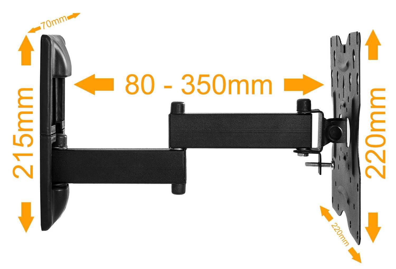 Holder 5.2 obrotowy uchwyt do Monitora TV 10-42 cale 20KG z regulacją
