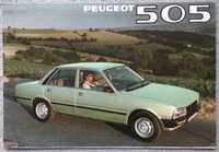Prospekt Peugeot 505 rok 1980