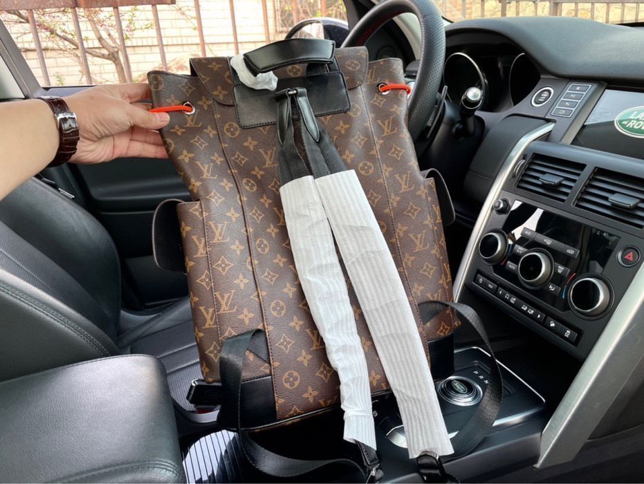 Louis Vuitton Christopher коричневый мужской рюкзак портфель ранец
