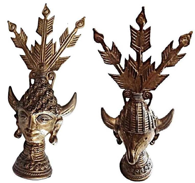 Taça, Kristylla 's Dhokra,Castiçais, e Pote em Bronze