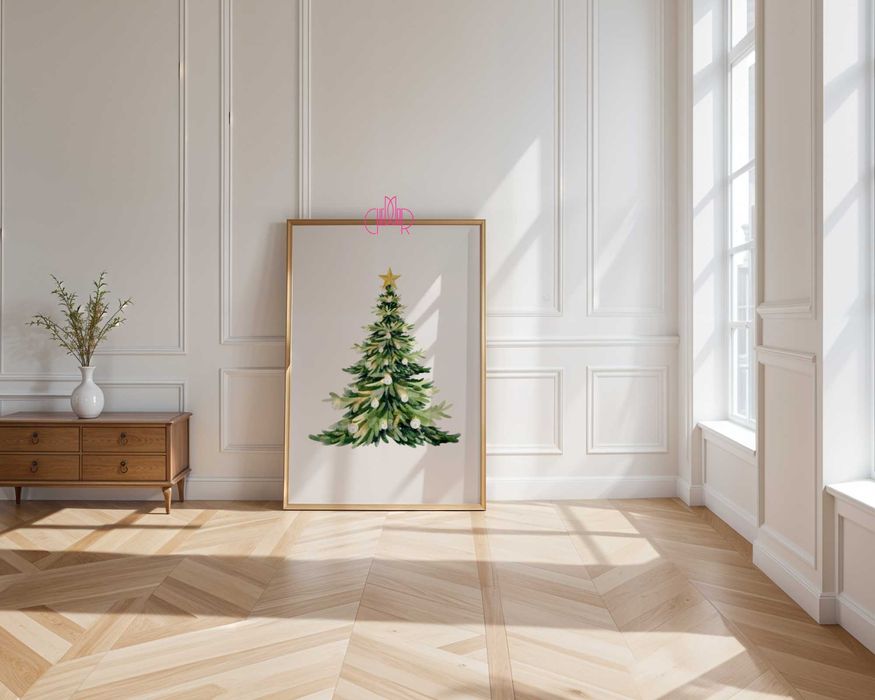 Świąteczny plakat- choinka