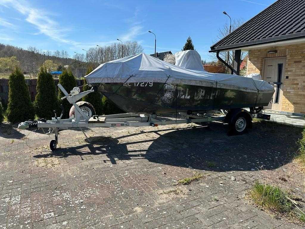 Aluma Boats 470 Łódz Wędkarska Aluminiowa Cały Komplet - ZAMIANA