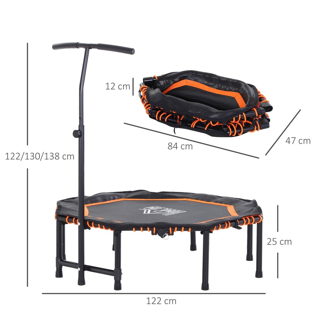 Trampolina 122cm - wewnętrzna, domowa 'Homcom' - fitness dla dzieci i