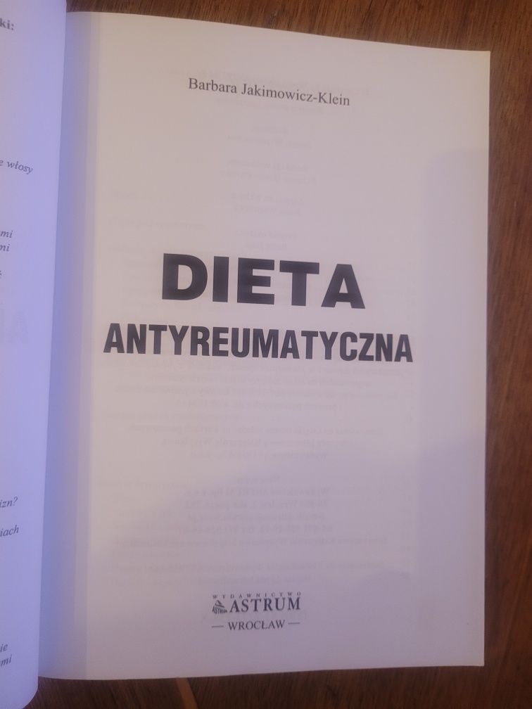 Barbara Jakimowicz-Klein Dieta antyreumatyczna 2005 Astrum