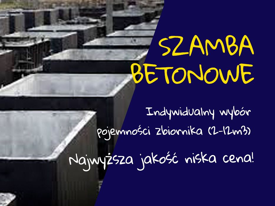 Szambo betonowe Zbiornik betonowy Deszczówka Piwniczka ATEST PRODUCENT