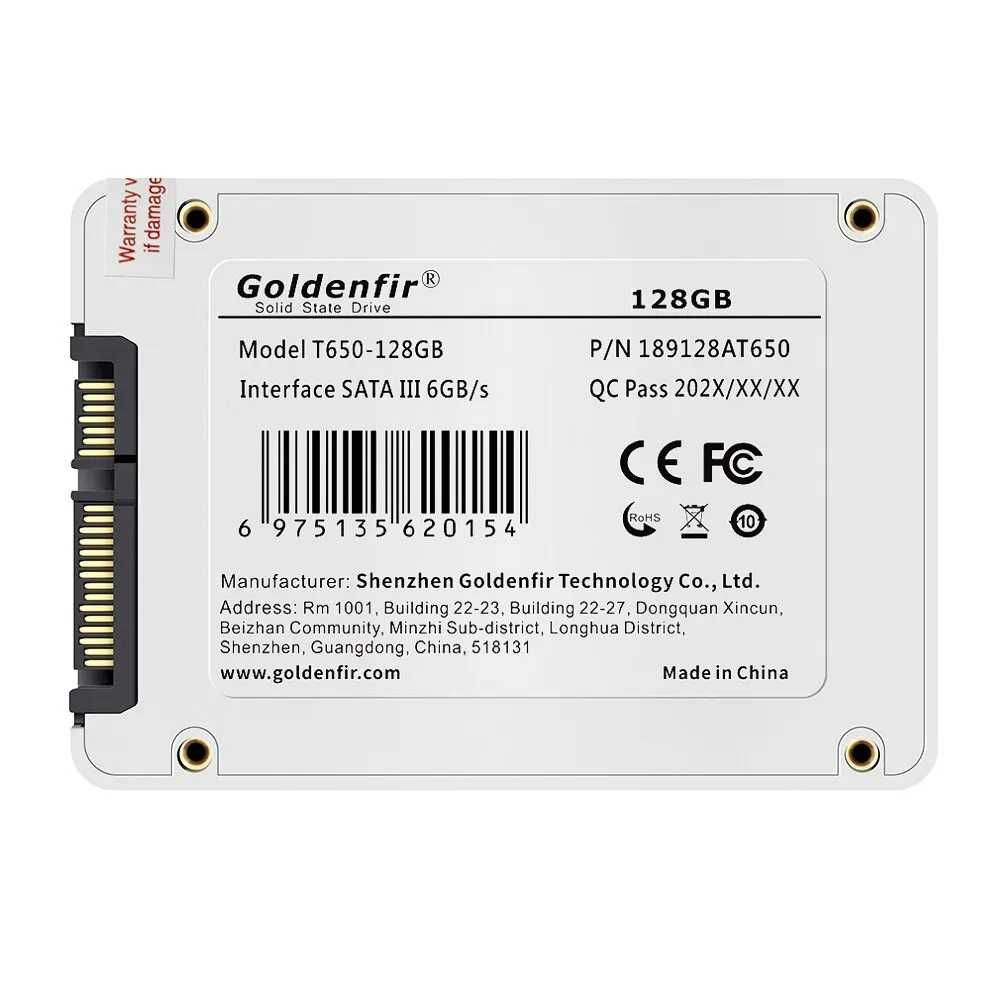 SSD диск Goldenfir на 256 ГБ 2.5" SATA 3.0 T650