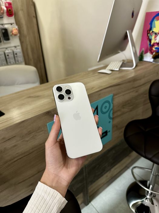 Iphone 16 Pro Max 1 TB 1000Gb 95% Акб White Titanium Обмін Розстрочка