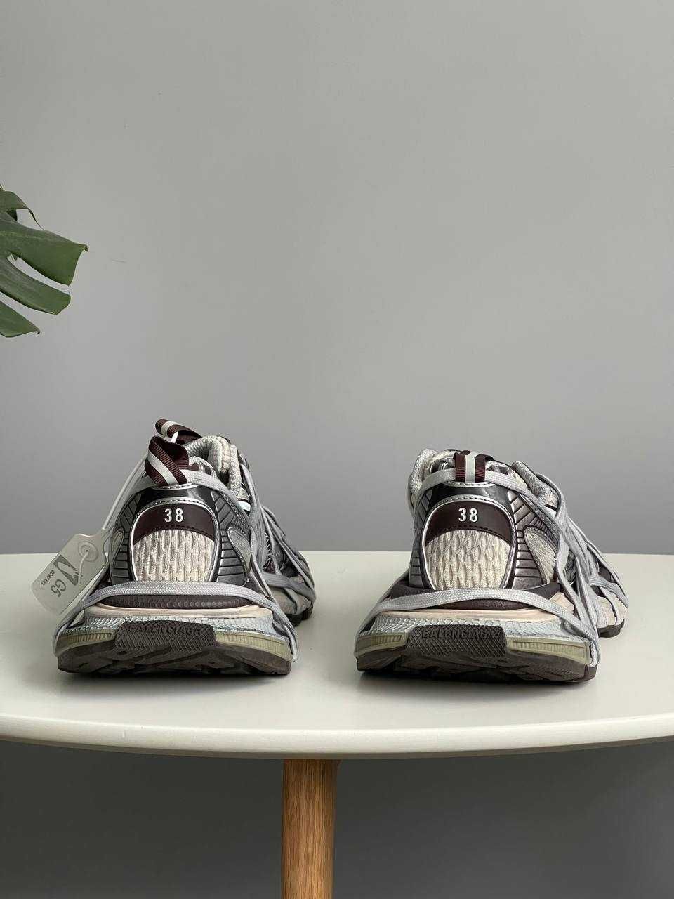 Кросівки Balenciaga 3XL Extreme Lace Sneakers Chocolate Grey premium