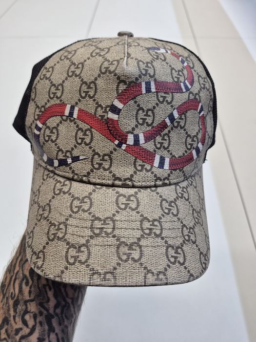 Czapak z daszkiem GG Gucci Snake