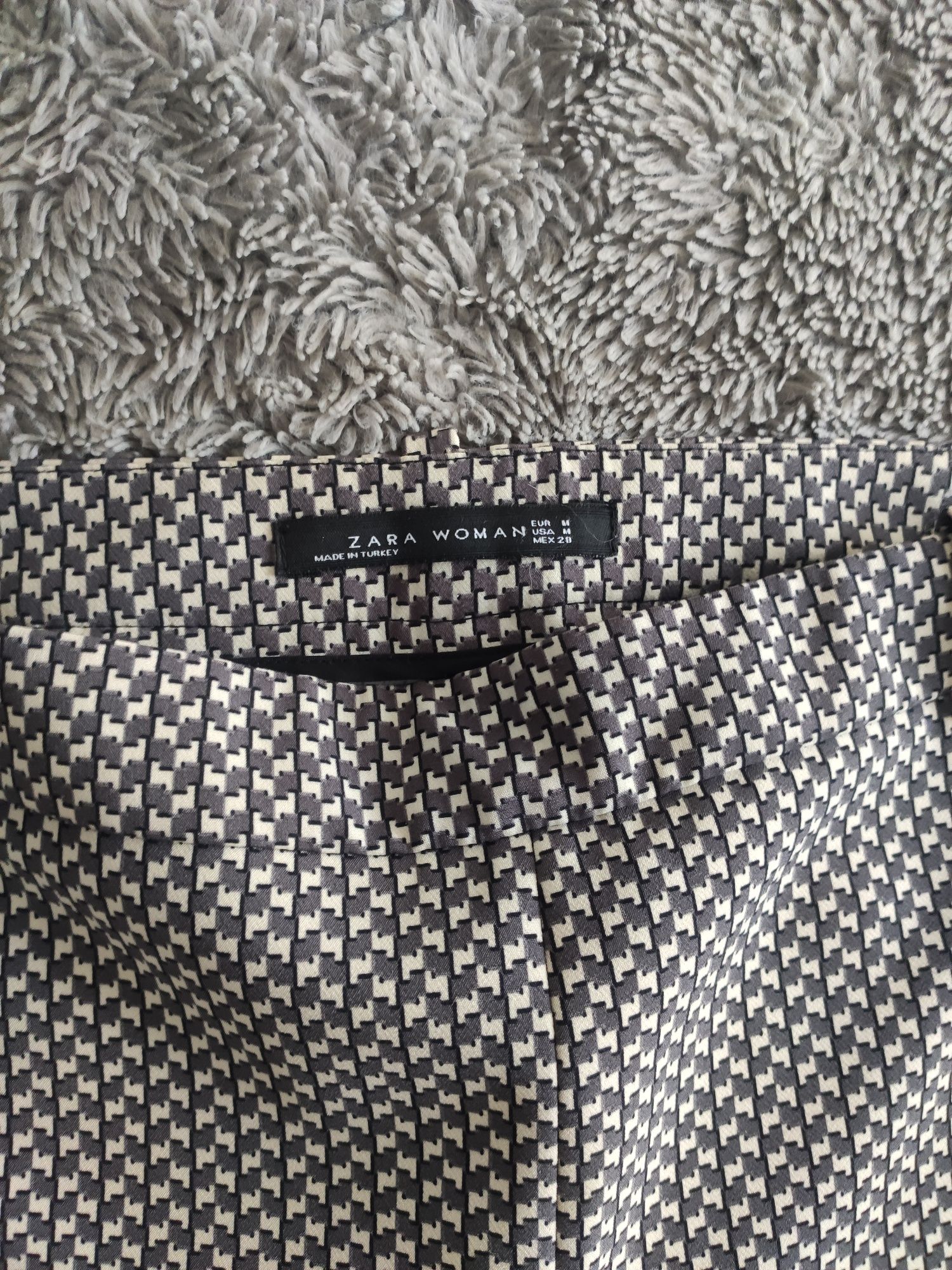 Spodnie jedwabne Zara 38 M materiałowe