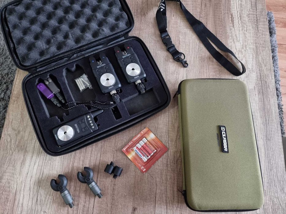 Sygnalizatory wędkarskie DELPHIN BRITON 2+1 Z Centralką + HANGERY