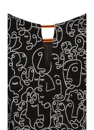 Трикотажна блуза з вирізом і рукавом 3/4  жіноча zaps l