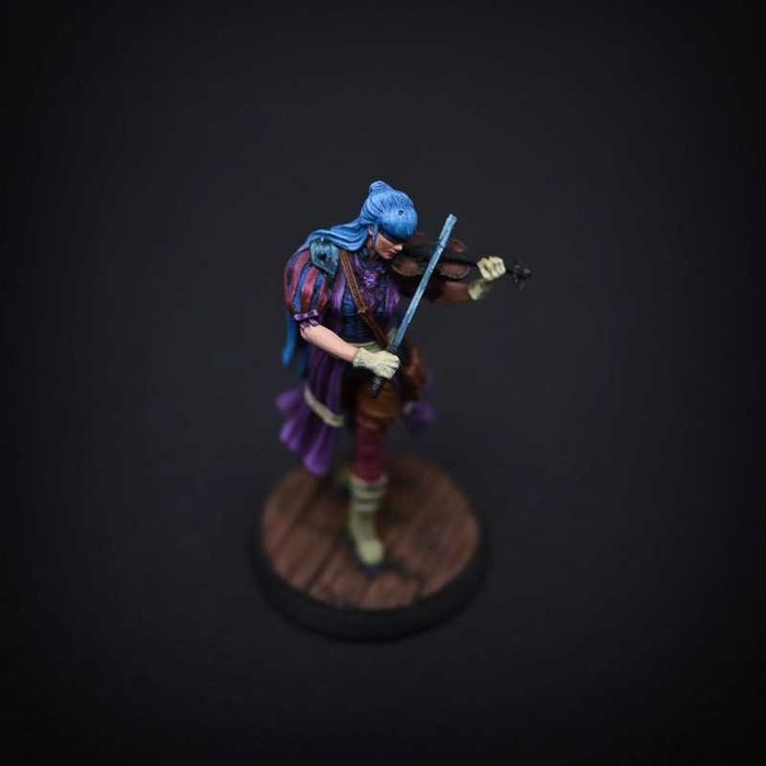 Figurka D&D, RPG, bard, skala 32 mm, ręcznie malowana, handmade