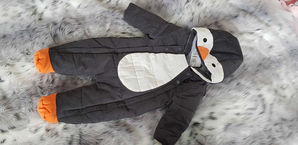 Marks&Spencer sztruksowy zimowy kombinezon pingwin 62