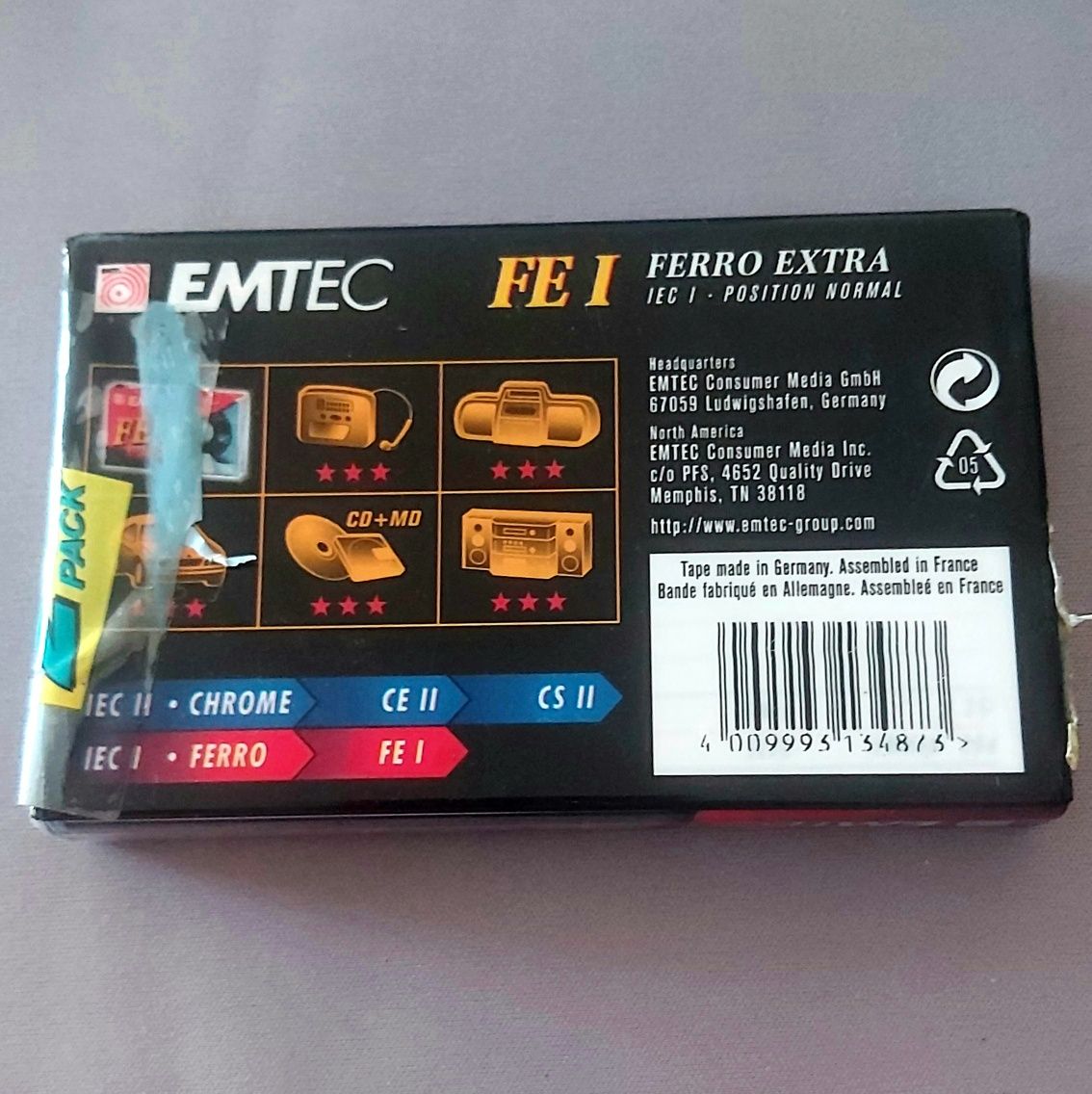 EMTEC FEI - Ferro Extra (60min) Cassette nova selada