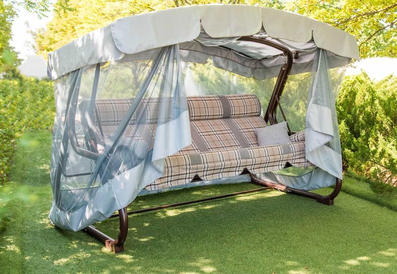 Качелі "Софія". Якісна Садова Гойдалка. Качелі металеві розкладні