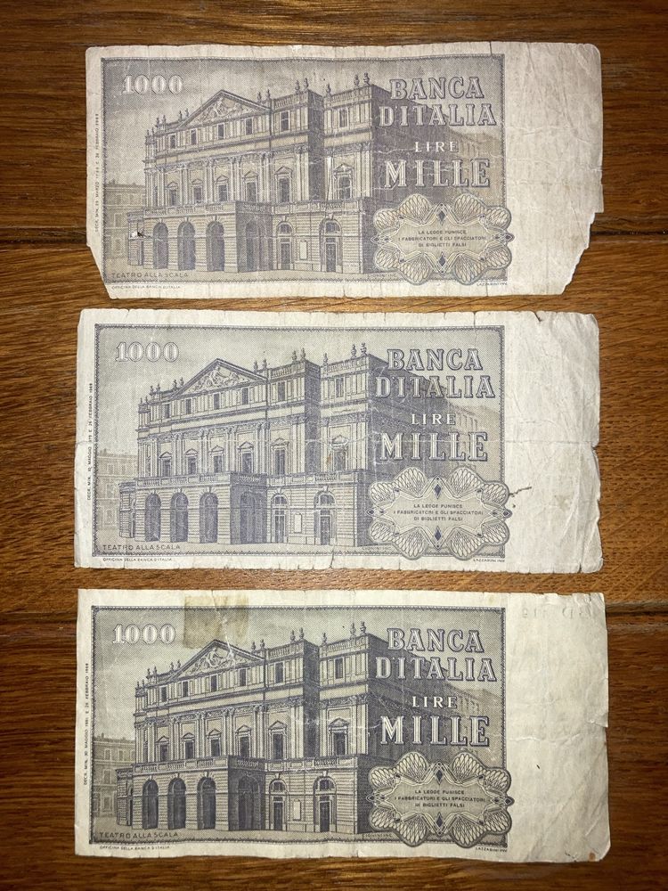 Banknoty 1000 Lire - Włochy