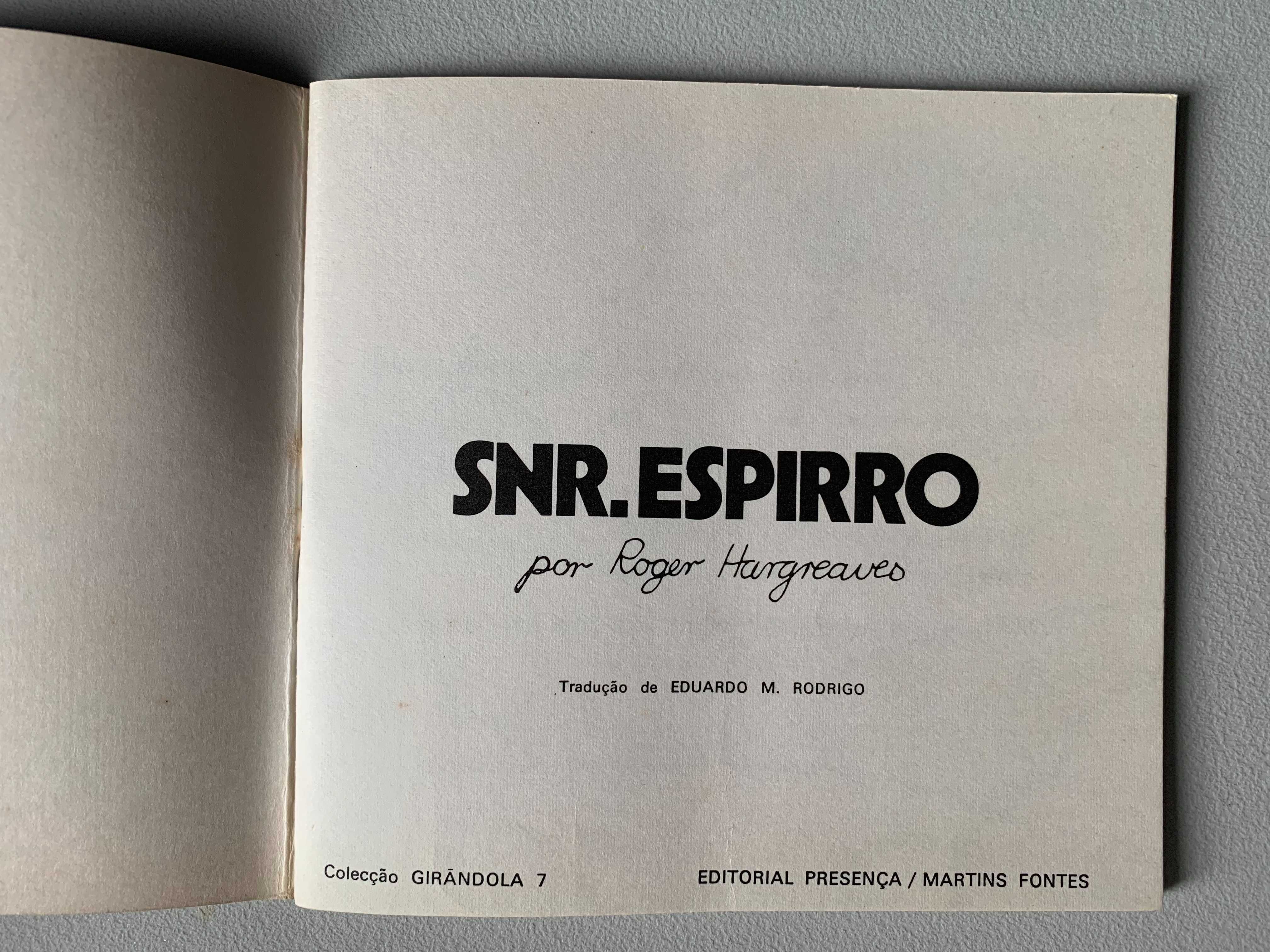 Snr. Espirro, por Roger Hargreaves