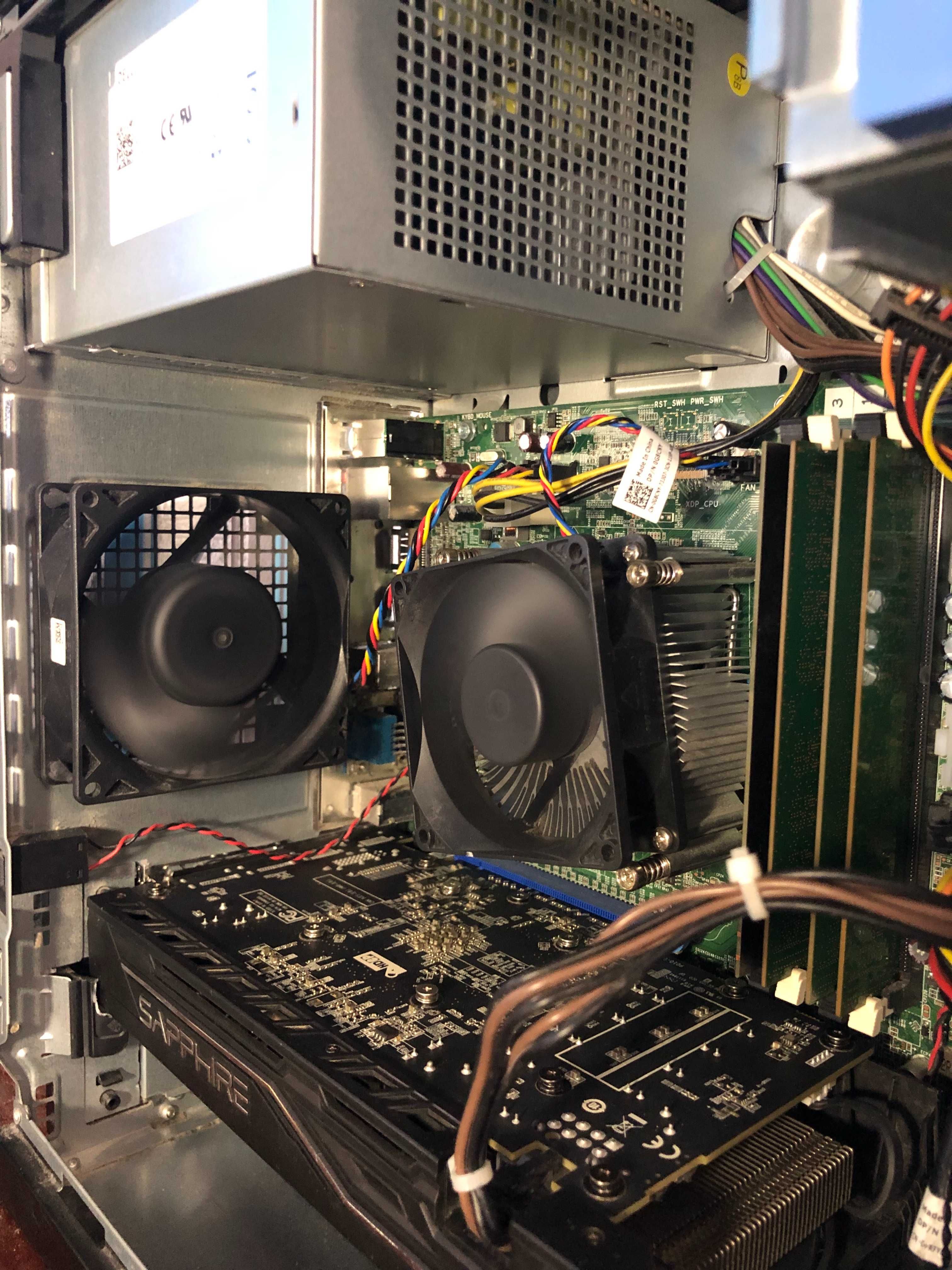 Игровой компьютер ПК системный блок Intel i5/16Gb/RX470/SSD128+500