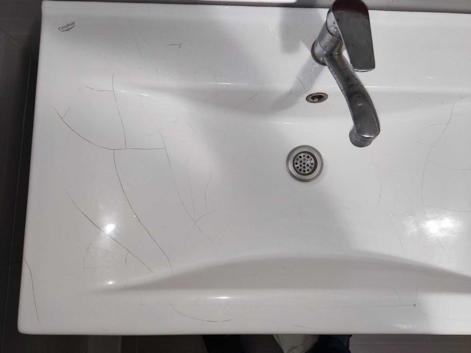 Тумба підлогова + тумба підвісна + змішувач + сифон (б/к)