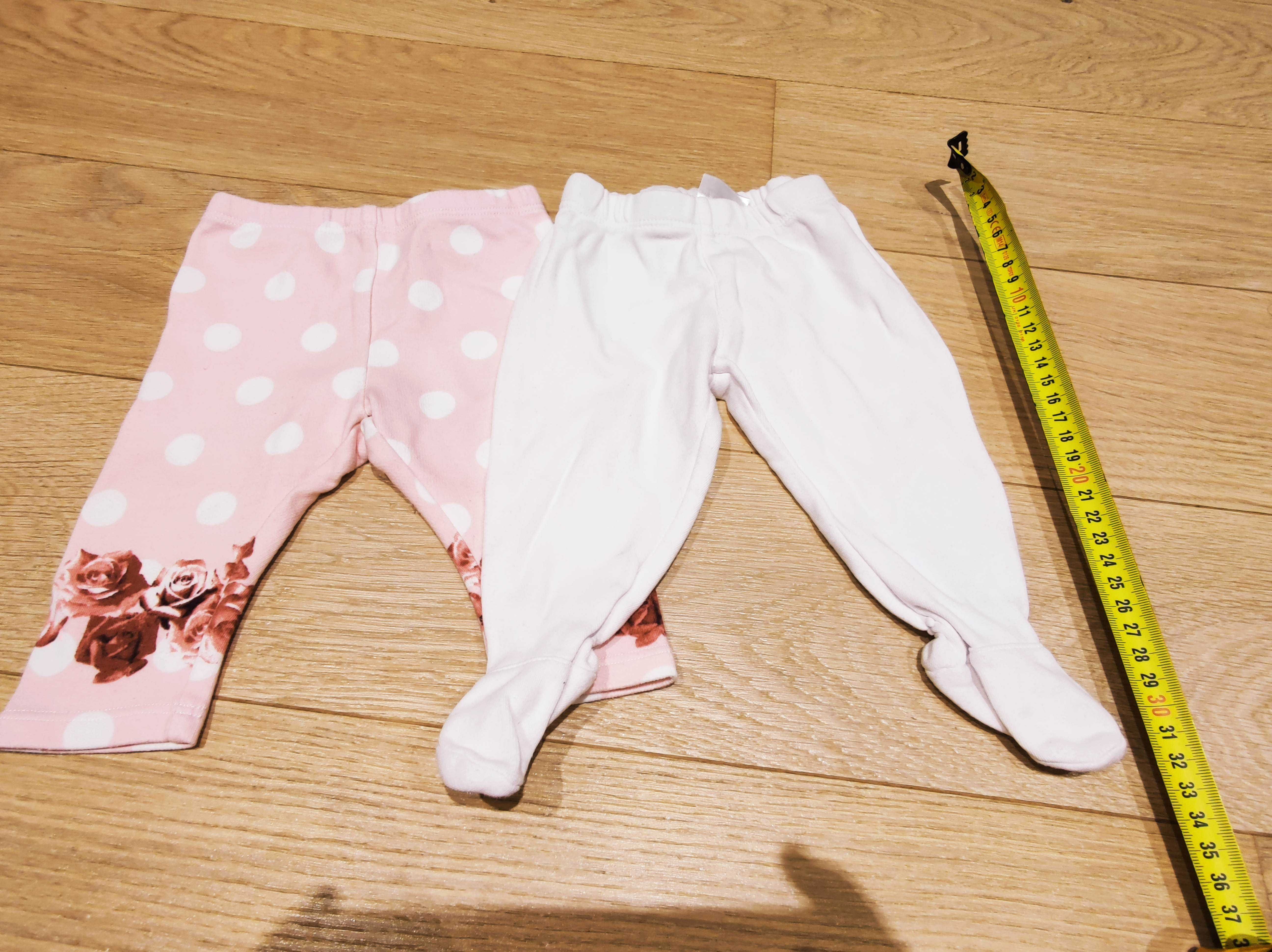 Zestaw dla niemowlaka: 4 pary spodni oraz body na krótki rękaw 0-6 mcy