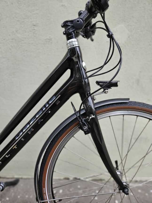 GAZELLE - ULTIMATE T30 PLUS rama 51cm, CARBON, Deore XT 3x10, Magura