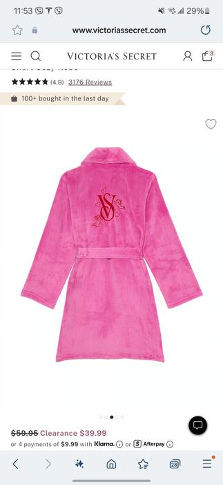 Халат Victotia secret Вікторія сікрет Хs-М, М-l оригін